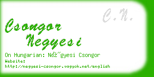 csongor negyesi business card